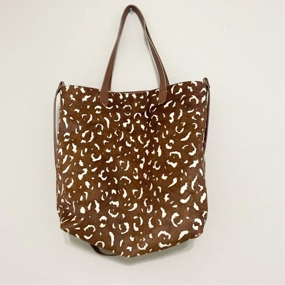 MADEWELL Medium Transport Tote Animal Printed Calf Hair - Picture 6 of 12